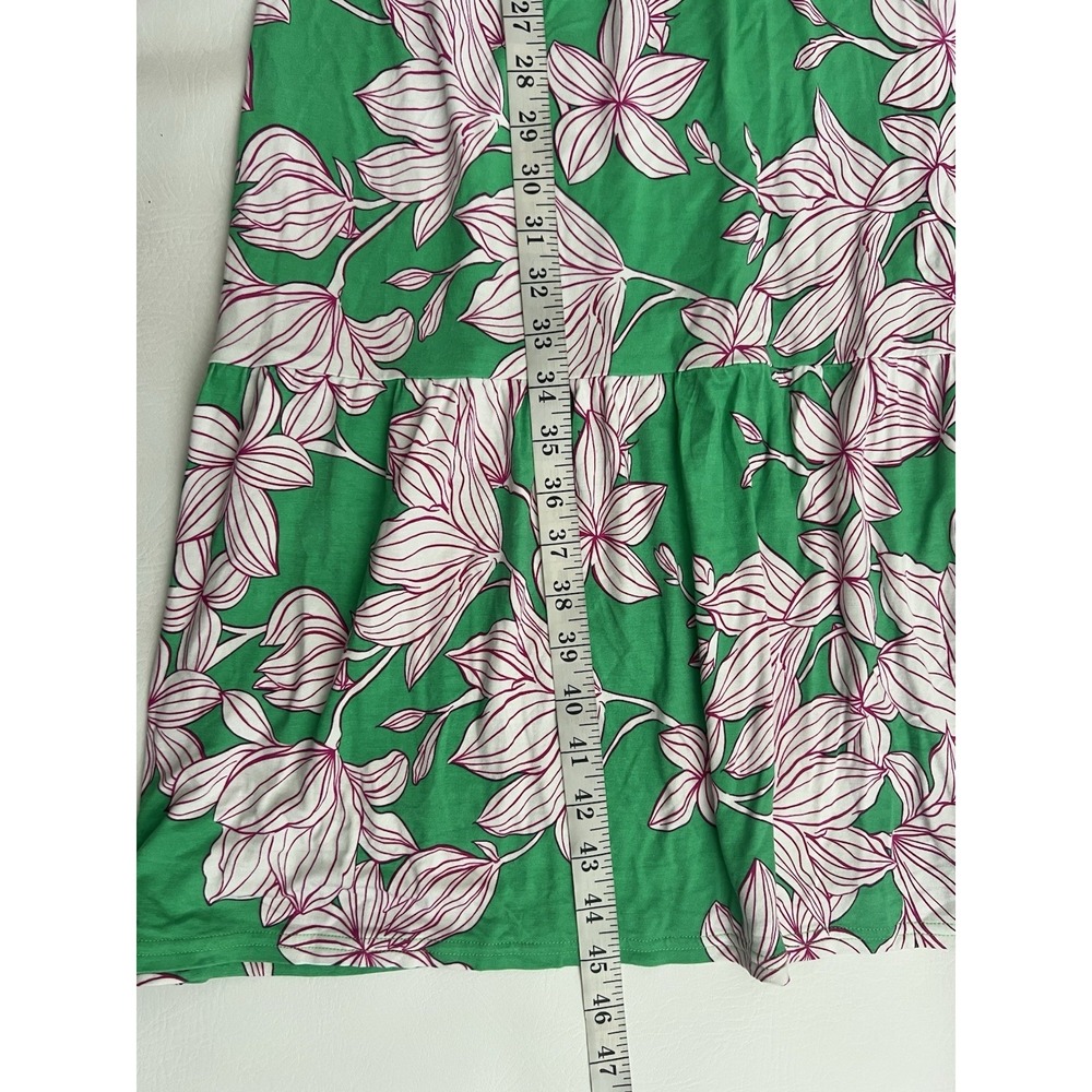 Cabi The Weekend Dress Green Floral Midi/Maxi Dress Size M Boho Poppy Casual - Picture 7 of 8